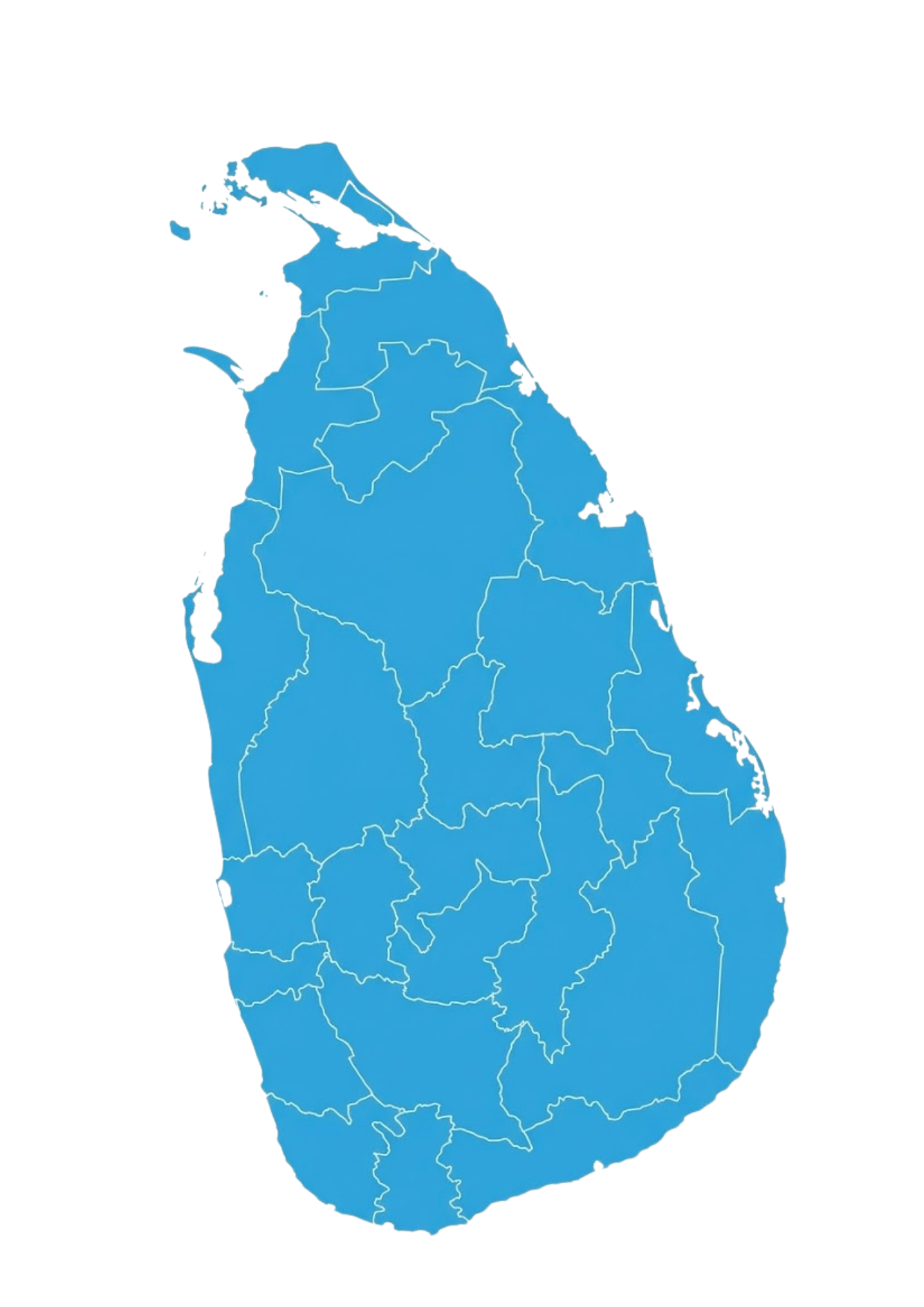 Sri Lanka Distribution Map